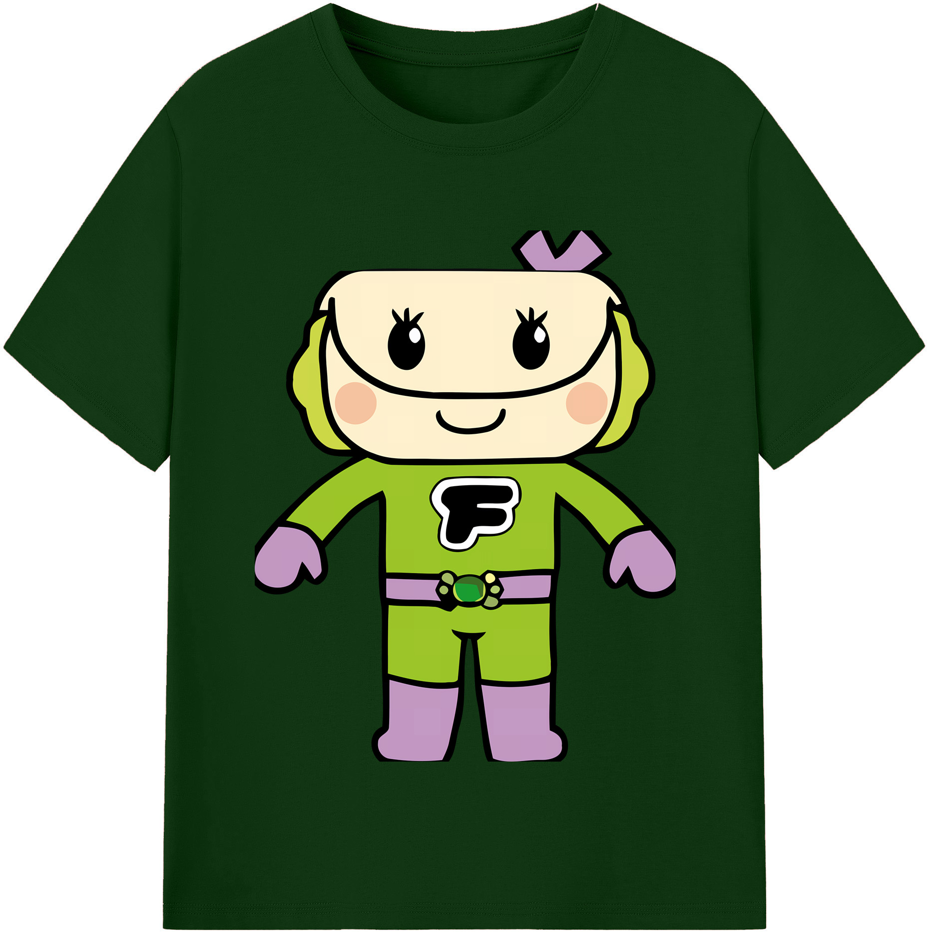 （画像用） アンパンマン Anpanman 綿100％半袖Tシャツ（フロントプリント）